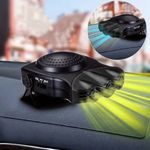 Auto si Moto - Electrice auto - Alte accesorii electrice auto - Aeroterma Auto 2in1, Ventilate, Incalzire Rapida si Dezghetare Geamuri, 12V, Putere 150W, cu mufa de bricheta - Infinity.ro