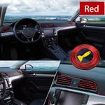 Auto si Moto - Piese auto si accesorii - Piese auto - Tuning - Banda decor interior crom TUNING, 5m, ROSU - Infinity.ro