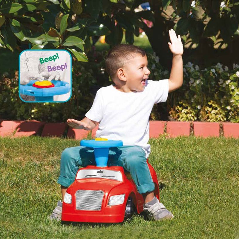 Jucarii, Copii si Bebe - Jucarii si jocuri - Jucarii de exterior - Masinute si vehicule pentru copii - Masinuta 2:1, fara pedale/rosu/39x63x27cm - Dolu - Infinity.ro