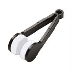 Ingrijire personala si Cosmetice - Sanatate si wellness - Optica medicala - Accesorii intretinere ochelari si lentile - Instrument cu 2 capete din microfibra pentru curatarea si intretinerea lentilelor de ochelari, 7×2 cm, Negru - Infinity.ro