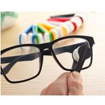 Ingrijire personala si Cosmetice - Sanatate si wellness - Optica medicala - Accesorii intretinere ochelari si lentile - Instrument cu 2 capete din microfibra pentru curatarea si intretinerea lentilelor de ochelari, 7×2 cm, Negru - Infinity.ro