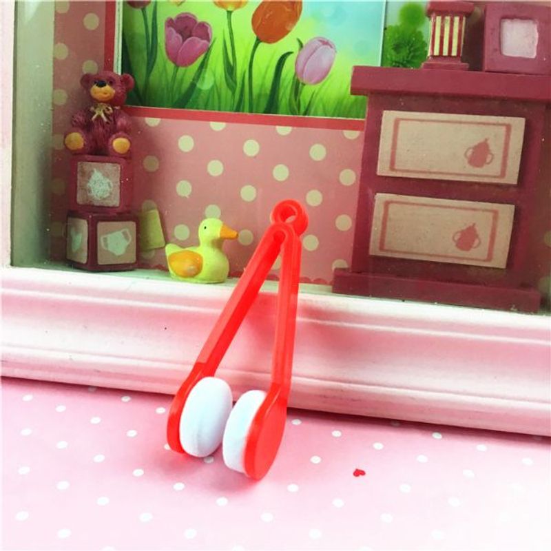 Ingrijire personala si Cosmetice - Sanatate si wellness - Optica medicala - Accesorii intretinere ochelari si lentile - Instrument cu 2 capete din microfibra pentru curatarea si intretinerea lentilelor de ochelari, 7×2 cm, Rosu - Infinity.ro