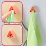 Casa si Gradina - Sanitare - Suporturi si accesorii baie - Accesorii baie - Set 10 Agatatori pentru Prosoape, Mercaton, Autoadezive, Impermeabile, Montaj pe Perete, Sistem Push Free, Roz - Infinity.ro