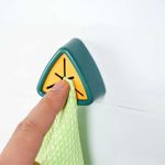 Casa si Gradina - Sanitare - Suporturi si accesorii baie - Accesorii baie - Set 10 Agatatori pentru Prosoape, Mercaton, Autoadezive, Impermeabile, Montaj pe Perete, Sistem Push Free, Verde - Infinity.ro