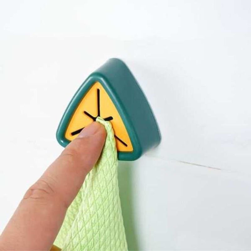 Casa si Gradina - Sanitare - Suporturi si accesorii baie - Accesorii baie - Set 10 Agatatori pentru Prosoape, Mercaton, Autoadezive, Impermeabile, Montaj pe Perete, Sistem Push Free, Verde - Infinity.ro