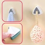 Casa si Gradina - Sanitare - Suporturi si accesorii baie - Accesorii baie - Set 10 Agatatori pentru Prosoape, Mercaton, Autoadezive, Impermeabile, Montaj pe Perete, Sistem Push Free, Alb - Infinity.ro