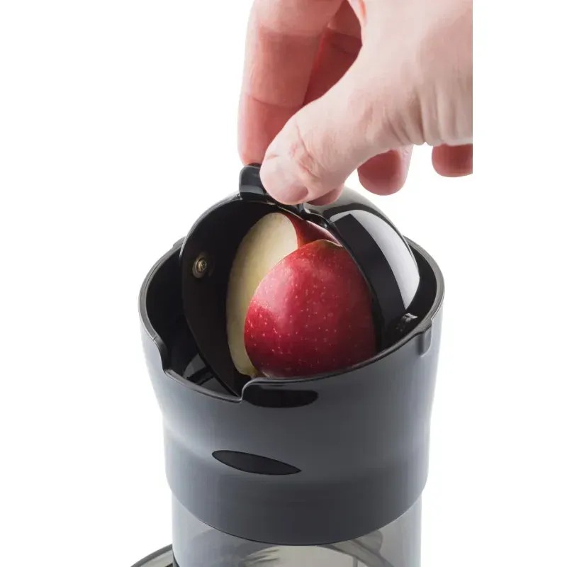 Electronice si Electrocasnice - Electrocasnice bucatarie - Preparare bauturi - Storcatoare de fructe - Storcator de fructe ETA Vitalic 4032 90000, 200 W, tehnologie de stoarcere lenta, recipient suc si pulpa, negru/gri - Infinity.ro