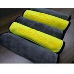 Market - Curatenie si intretinere casa - Produse bucatarie - Lavete si bureti - Set 2 Lavete Profesionale Mercaton din Microfibra, Ultra-Absorbante, Soft Fleece, 800 GSM/m2, Gri cu Galben, 30 x 60 cm - Infinity.ro