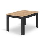 Casa si Gradina - Mobilier - Mese si birouri - Mese bucatarie si dining - Masa pentru sufragerie/living, Artool, lemn, negru si stejar Artisan, 120x80x75 cm - Infinity.ro