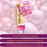 Auto si Moto - Intretinere auto - Odorizante auto - Odorizant Auto in Sticla cu Snur si Capac din Lemn, Aroma Bubble Gum, 8 ml - Infinity.ro