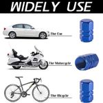 Auto si Moto - Anvelope si jante - Accesorii roti - Alte accesorii roti - Set 12 Capace Hexagonale pentru Valva Auto, Aliaj Aluminiu, Lungime 1.8 cm, Albastru - Infinity.ro