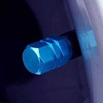 Auto si Moto - Anvelope si jante - Accesorii roti - Alte accesorii roti - Set 12 Capace Hexagonale pentru Valva Auto, Aliaj Aluminiu, Lungime 1.8 cm, Albastru - Infinity.ro