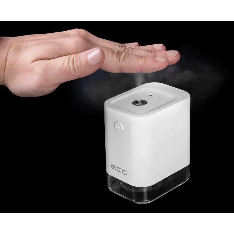 Casa si Gradina - Sanitare - Suporturi si accesorii baie - Dispensere - Dozator cu pulverizare pentru dezinfectare ECG DS 1010, senzor infrarosu, 45ml, USB - Infinity.ro