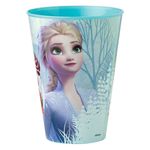 Casa si Gradina - Bucatarie si vesela - Cani si pahare - Pahare - Set 3 Pahare din Plastic cu Frozen, fara BPA, 430 ML, Multicolor - Infinity.ro