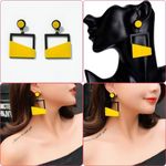 Fashion, accesorii si bijuterii - Femei - Bijuterii femei - Cercei femei - Set, 2 Perechi de Cercei Royal Deluxe,, Galbeni si Albastru cu Auriu - Infinity.ro