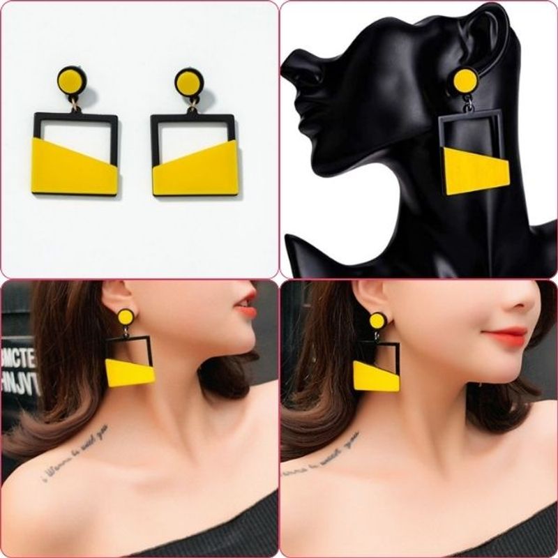 Fashion, accesorii si bijuterii - Femei - Bijuterii femei - Cercei femei - Set, 2 Perechi de Cercei Royal Deluxe,, Galbeni si Albastru cu Auriu - Infinity.ro