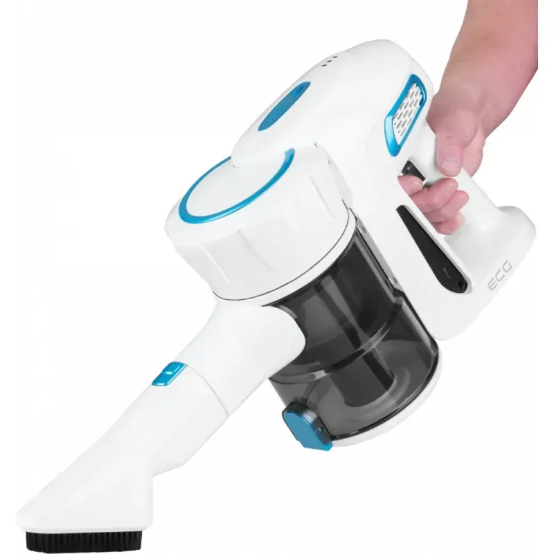 Electronice si Electrocasnice - Ingrijirea locuintei - Aspiratoare - Aspirator vertical portabil 2 in 1 ECG VT 5220 Flex Clean, Cyclone, 22.2 V Li-ion, 150 W, HEPA H12 - Infinity.ro