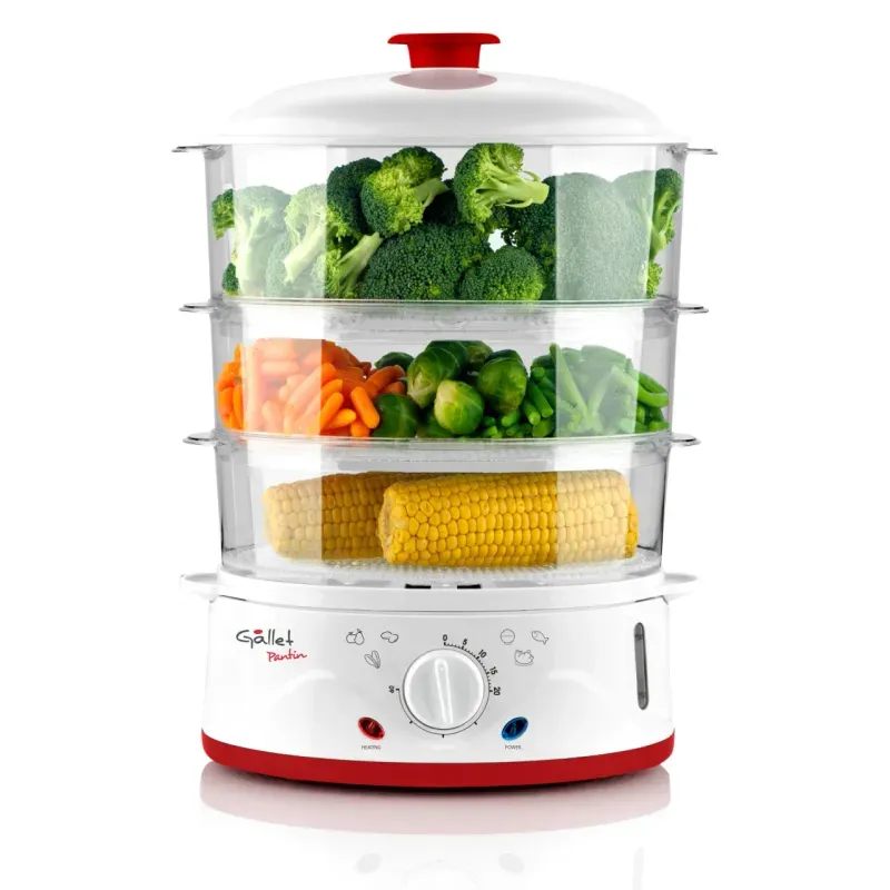 Electronice si Electrocasnice - Electrocasnice bucatarie - Aparate de gatit & desert - Aparate de gatit cu aburi - Aparat de gatit cu aburi GALLET PANTIN CUV962, 8,5 L, 900 W, timer, oprire automata - Infinity.ro