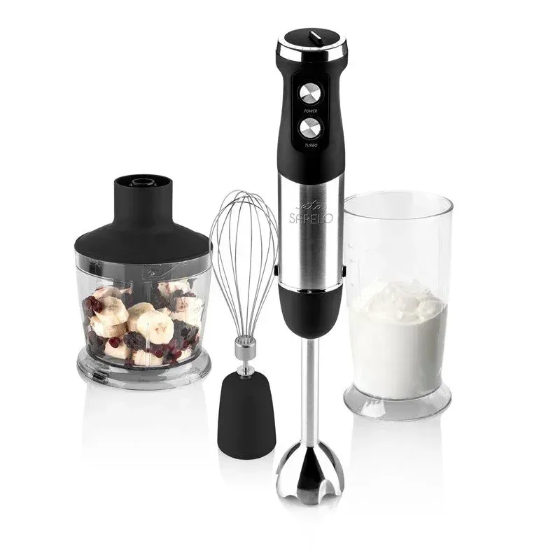 Electronice si Electrocasnice - Electrocasnice bucatarie - Mixere, tocatoare & roboti de bucatarie - Blendere si mini tocatoare - Blender de mana ETA Sapelo 3013, 800 W, 6 viteze + TURBO, lame otel inoxidabil - Infinity.ro