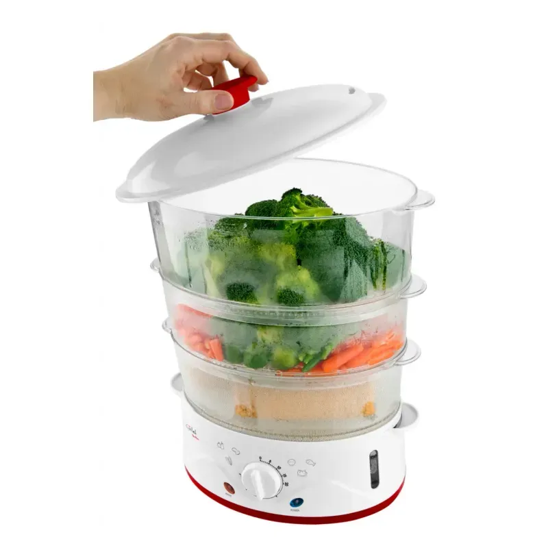 Electronice si Electrocasnice - Electrocasnice bucatarie - Aparate de gatit & desert - Aparate de gatit cu aburi - Aparat de gatit cu aburi GALLET PANTIN CUV962, 8,5 L, 900 W, timer, oprire automata - Infinity.ro