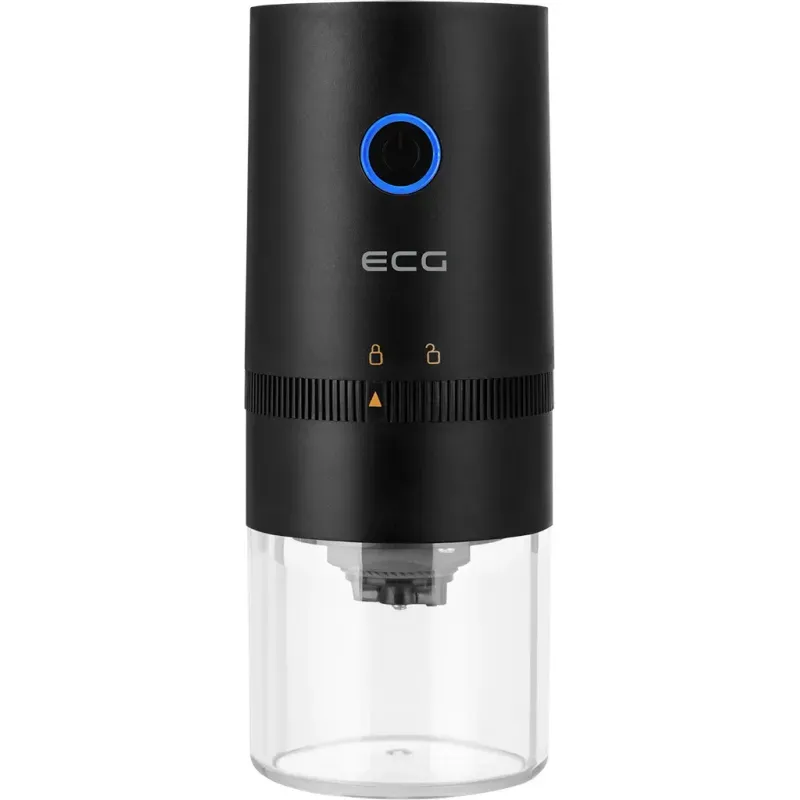 Casa si Gradina - Bucatarie si vesela - Ustensile bucatarie - Rasnite si dozatoare condimente - Rasnita de cafea electrica portabila ECG KM 150 Minimo, incarcare USB, 3,7 volti, 13 W, 30 g, culoare neagra - Infinity.ro