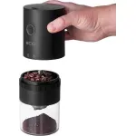 Casa si Gradina - Bucatarie si vesela - Ustensile bucatarie - Rasnite si dozatoare condimente - Rasnita de cafea electrica portabila ECG KM 150 Minimo, incarcare USB, 3,7 volti, 13 W, 30 g, culoare neagra - Infinity.ro