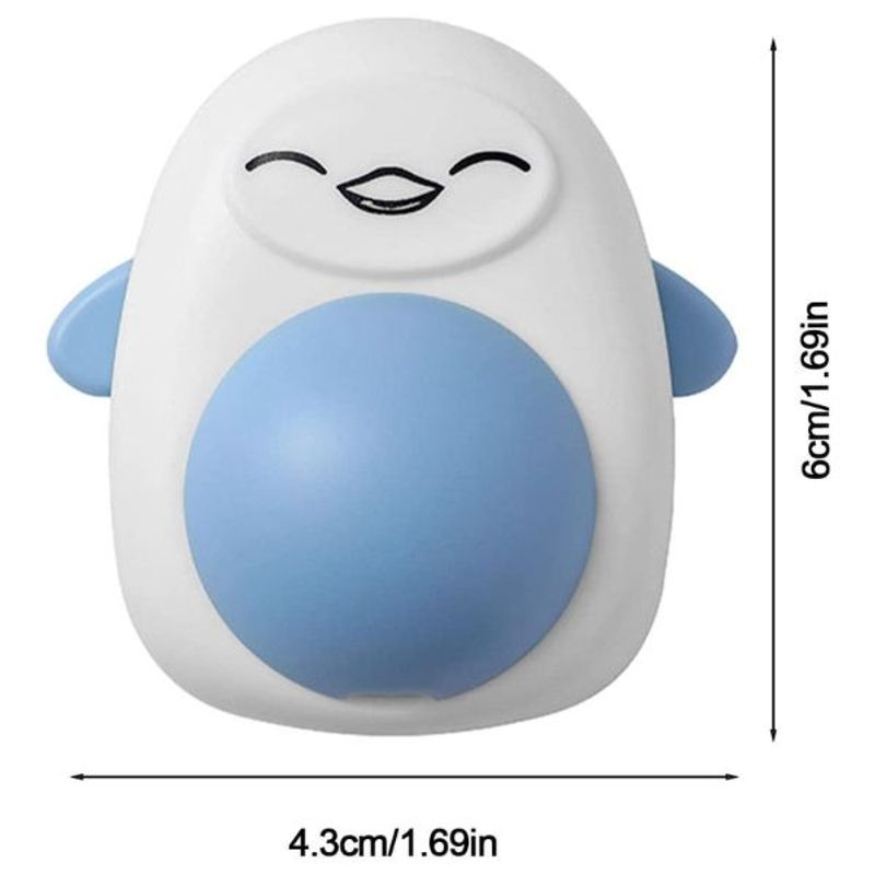 Petshop - Accesorii petshop - Jucarii animale - Jucarii interactive animale - Jucarie interactiva Model Pinguin pentru pisicute cu minge rotativa 360° din iarba Catnip, 4.3 x 6 cm, Albastru - Infinity.ro