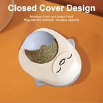 Petshop - Accesorii petshop - Jucarii animale - Jucarii interactive animale - Jucarie interactiva Model Pinguin pentru pisicute cu minge rotativa 360° din iarba Catnip, 4.3 x 6 cm, Albastru - Infinity.ro