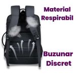 Sport si Outdoor - Articole de voiaj - Rucsacuri - Rucsac Extensibil Mercaton Compatibil cu Laptopuri Pana la 17.3″ + Baterie Reincarcabila Powerbank 10.000 mAh - Infinity.ro