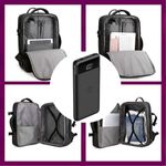 Sport si Outdoor - Articole de voiaj - Rucsacuri - Rucsac Extensibil Mercaton Compatibil cu Laptopuri Pana la 17.3″ + Baterie Reincarcabila Powerbank 10.000 mAh - Infinity.ro