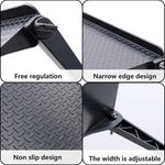 TV, Audio-Video si Foto - Accesorii TV si audio - Suporturi TV - Set 2 buc, Raft Reglabil de Depozitare pentru TV sau Monitoare LCD, Maxim 4 Kg, 30 x 11 x 3 cm, Negru - Infinity.ro