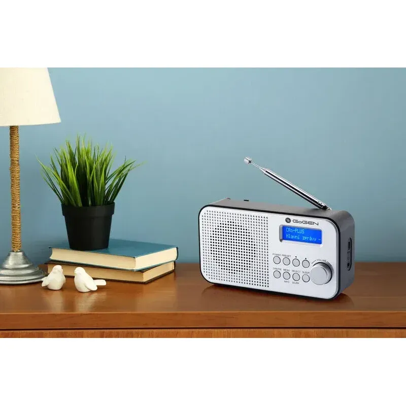 TV, Audio-Video si Foto - Portabile audio - Radio - Radio portabil GoGEN DAB 300N cu tuner DAB+ si FM, 1 W, LCD , baterie 2000 mAh - Infinity.ro