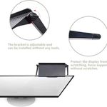 TV, Audio-Video si Foto - Accesorii TV si audio - Suporturi TV - Set 2 buc, Raft Reglabil de Depozitare pentru TV sau Monitoare LCD, Maxim 4 Kg, 30 x 11 x 3 cm, Negru - Infinity.ro