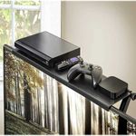 TV, Audio-Video si Foto - Accesorii TV si audio - Suporturi TV - Set 2 buc, Raft Reglabil de Depozitare pentru TV sau Monitoare LCD, Maxim 4 Kg, 30 x 11 x 3 cm, Negru - Infinity.ro