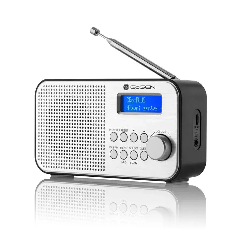 TV, Audio-Video si Foto - Portabile audio - Radio - Radio portabil GoGEN DAB 300N cu tuner DAB+ si FM, 1 W, LCD , baterie 2000 mAh - Infinity.ro