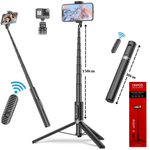 Laptop, Telefoane si Tablete - Telefoane mobile si accesorii - Accesorii Telefoane - Selfie stick-uri - Selfie stick multifunctional, 30cm-150cm, Trepied, Suport pentru telefon, Telecomanda detasabila, Telescopic - Infinity.ro