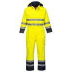 Casa si Gradina - Constructii - Echipamente de lucru - Imbracaminte protectia muncii - Combinezon de protectie Bizflame Rain Hi-Vis Multi Portwest-S775 M Galben - Infinity.ro