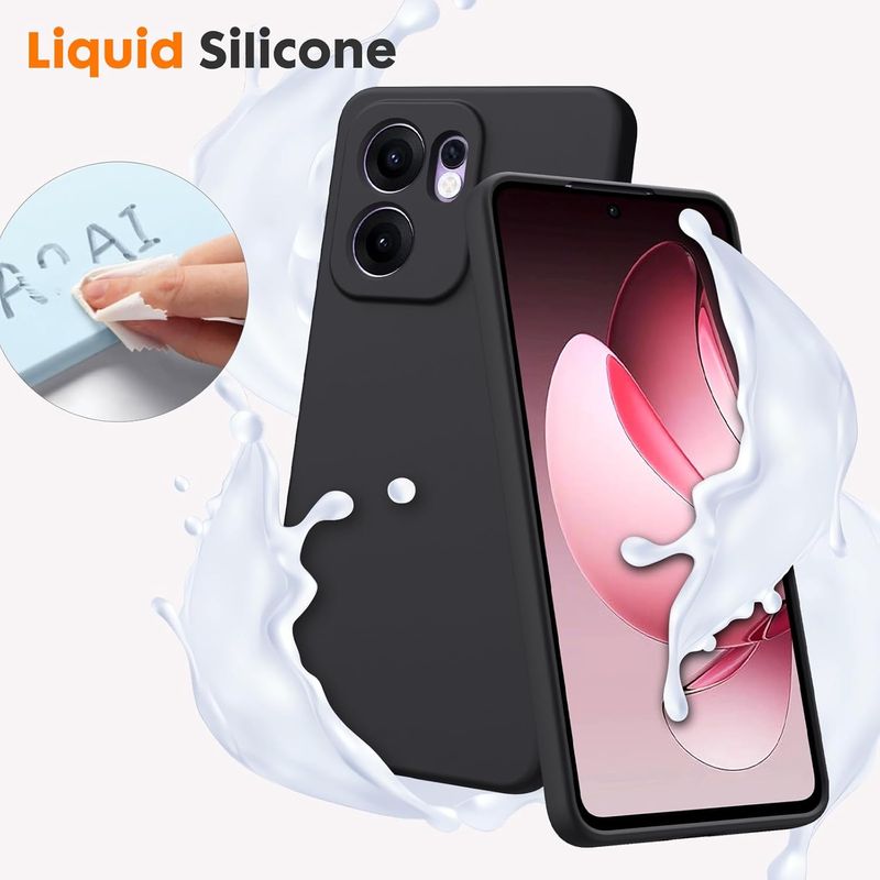 Laptop, Telefoane si Tablete - Telefoane mobile si accesorii - Accesorii Telefoane - Huse telefoane - Husa Soft Touch, slim, ALC Mobile, anti soc, compatibila cu OPPO Reno13 F, Negru Tpu - Infinity.ro