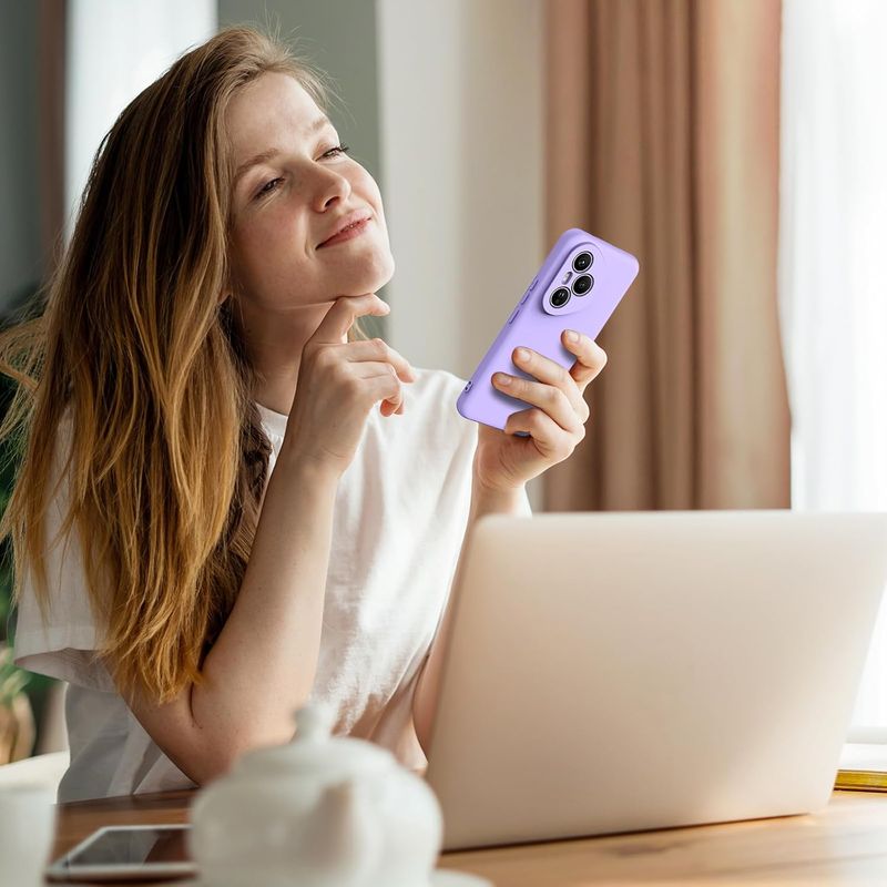 Laptop, Telefoane si Tablete - Telefoane mobile si accesorii - Accesorii Telefoane - Huse telefoane - Husa Soft Touch, slim, ALC Mobile, anti soc, compatibila cu Honor 400 Pro, Lila Tpu - Infinity.ro