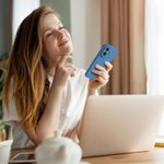 Laptop, Telefoane si Tablete - Telefoane mobile si accesorii - Accesorii Telefoane - Huse telefoane - Husa Soft Touch, slim, ALC Mobile, anti soc, compatibila cu Honor 400 5G, Albastru Tpu - Infinity.ro