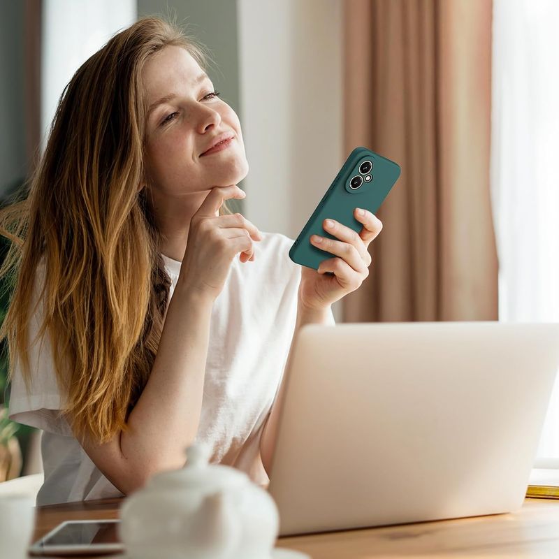 Laptop, Telefoane si Tablete - Telefoane mobile si accesorii - Accesorii Telefoane - Huse telefoane - Husa Soft Touch, slim, ALC Mobile, anti soc, compatibila cu Honor 400 5G, Verde Inchis Tpu - Infinity.ro