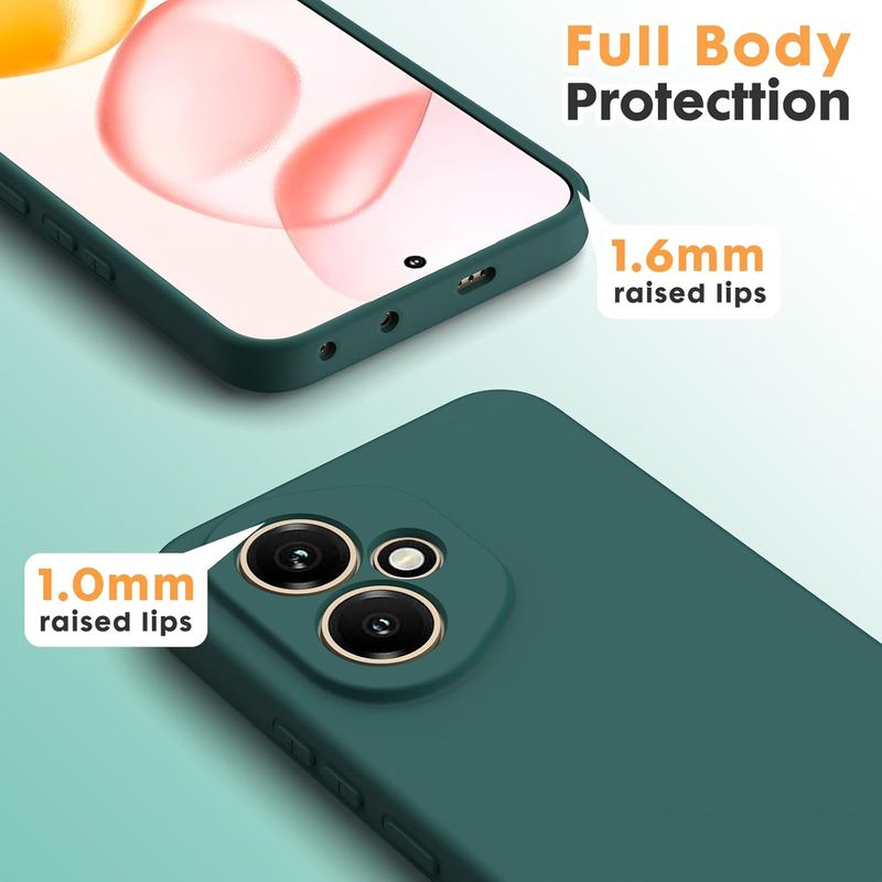 Laptop, Telefoane si Tablete - Telefoane mobile si accesorii - Accesorii Telefoane - Huse telefoane - Husa Soft Touch, slim, ALC Mobile, anti soc, compatibila cu Honor 400 5G, Verde Inchis Tpu - Infinity.ro