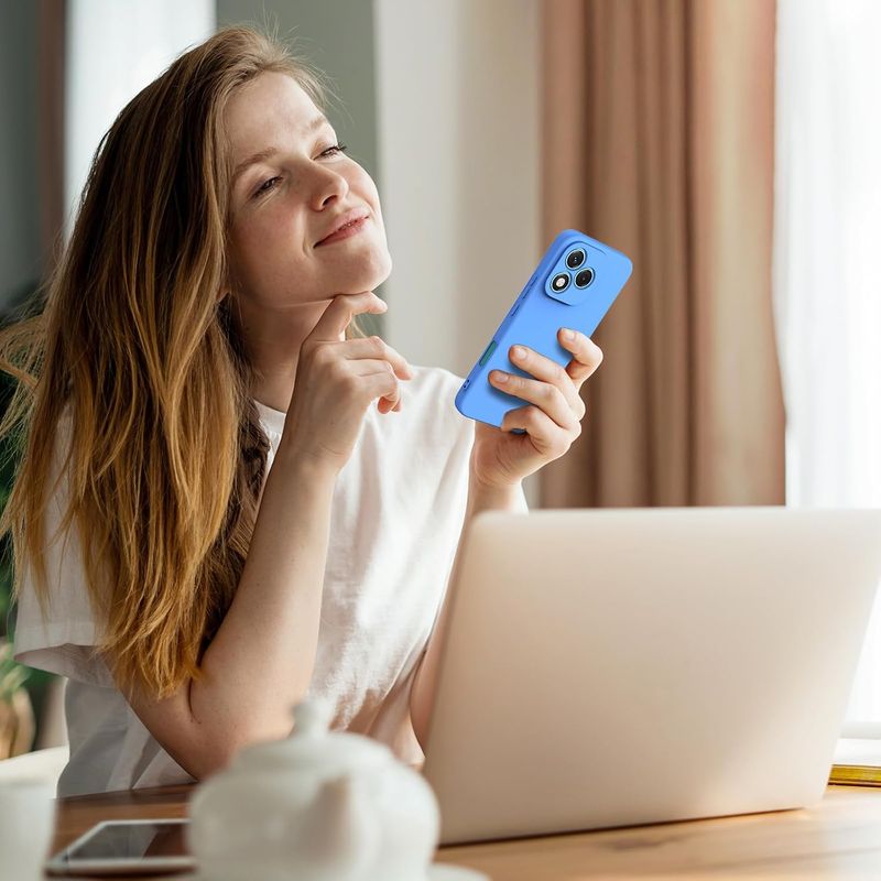 Laptop, Telefoane si Tablete - Telefoane mobile si accesorii - Accesorii Telefoane - Huse telefoane - Husa Soft Touch, slim, ALC Mobile, anti soc, compatibila cu Honor 400 Lite 5G, Albastru Tpu - Infinity.ro