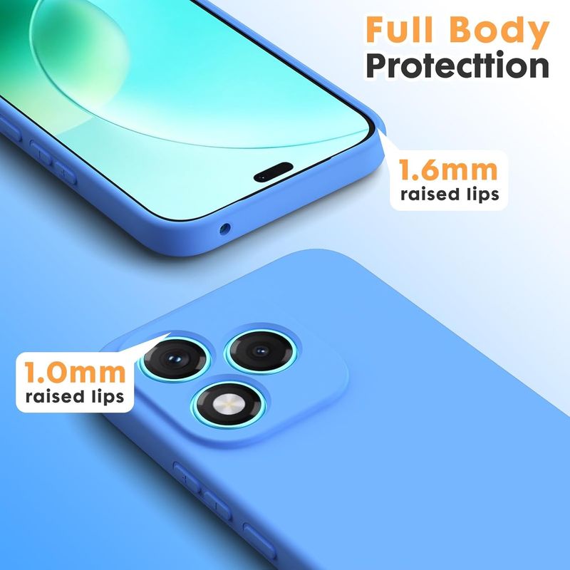 Laptop, Telefoane si Tablete - Telefoane mobile si accesorii - Accesorii Telefoane - Huse telefoane - Husa Soft Touch, slim, ALC Mobile, anti soc, compatibila cu Honor 400 Lite 5G, Albastru Tpu - Infinity.ro