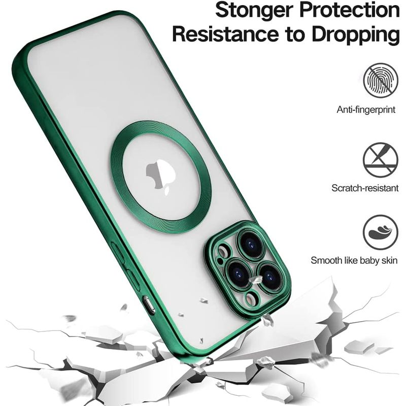 Laptop, Telefoane si Tablete - Telefoane mobile si accesorii - Accesorii Telefoane - Huse telefoane - Husa MagSure Verde, compatibil cu IPhone 12 Pro - Infinity.ro