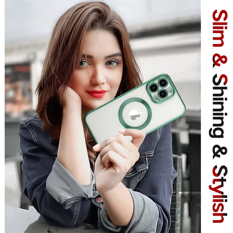 Laptop, Telefoane si Tablete - Telefoane mobile si accesorii - Accesorii Telefoane - Huse telefoane - Husa MagSure Verde, compatibil cu IPhone 14 Pro - Infinity.ro
