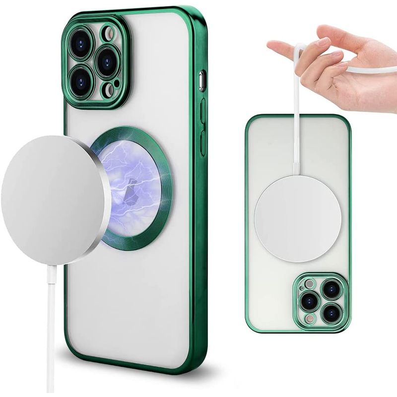 Laptop, Telefoane si Tablete - Telefoane mobile si accesorii - Accesorii Telefoane - Huse telefoane - Husa MagSure Verde, compatibil cu IPhone 14 Pro - Infinity.ro