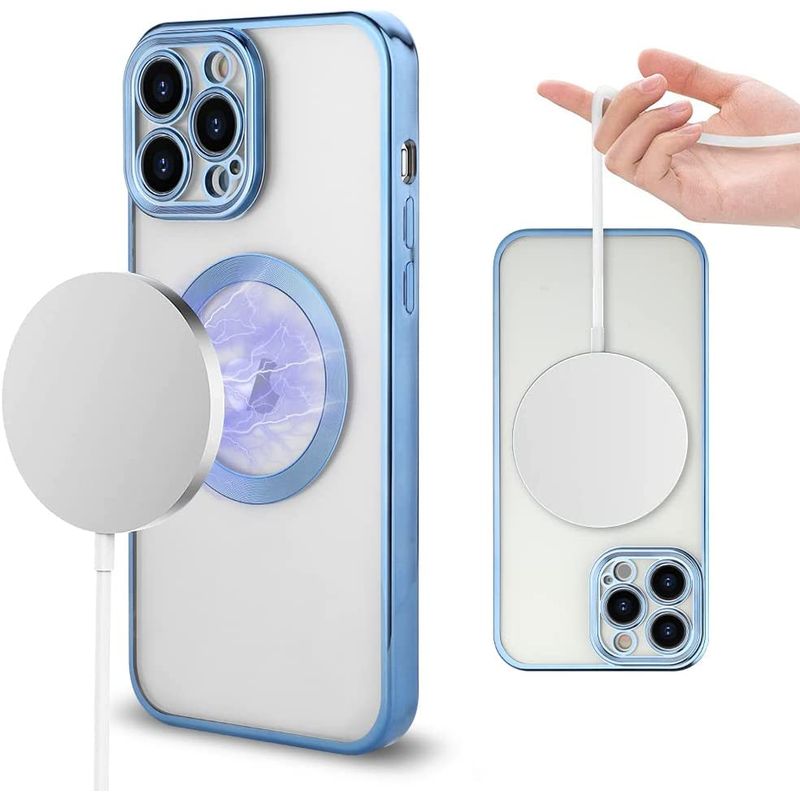 Laptop, Telefoane si Tablete - Telefoane mobile si accesorii - Accesorii Telefoane - Huse telefoane - Husa MagSure Blue, compatibil cu IPhone 13 Pro - Infinity.ro