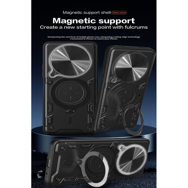 Laptop, Telefoane si Tablete - Telefoane mobile si accesorii - Accesorii Telefoane - Huse telefoane - Husa Armour Protectie Camera, Pentru Xiaomi Redmi 14C, - Negru ALC - Infinity.ro