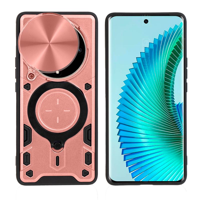 Laptop, Telefoane si Tablete - Telefoane mobile si accesorii - Accesorii Telefoane - Huse telefoane - Husa Armour Protectie Camera, Pentru Xiaomi Redmi 14C, - Rose Gold ALC - Infinity.ro